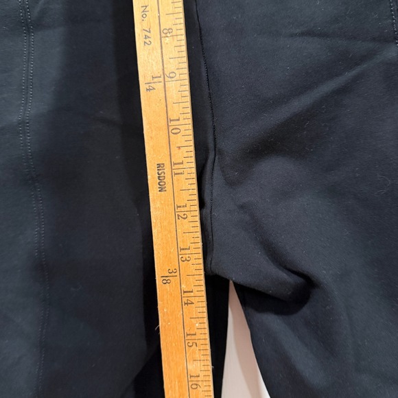 Spanx Black Stretch Pull On Pants High Rise Elastic Waist Cropped Leg Slim Fit - Picture 6 of 8